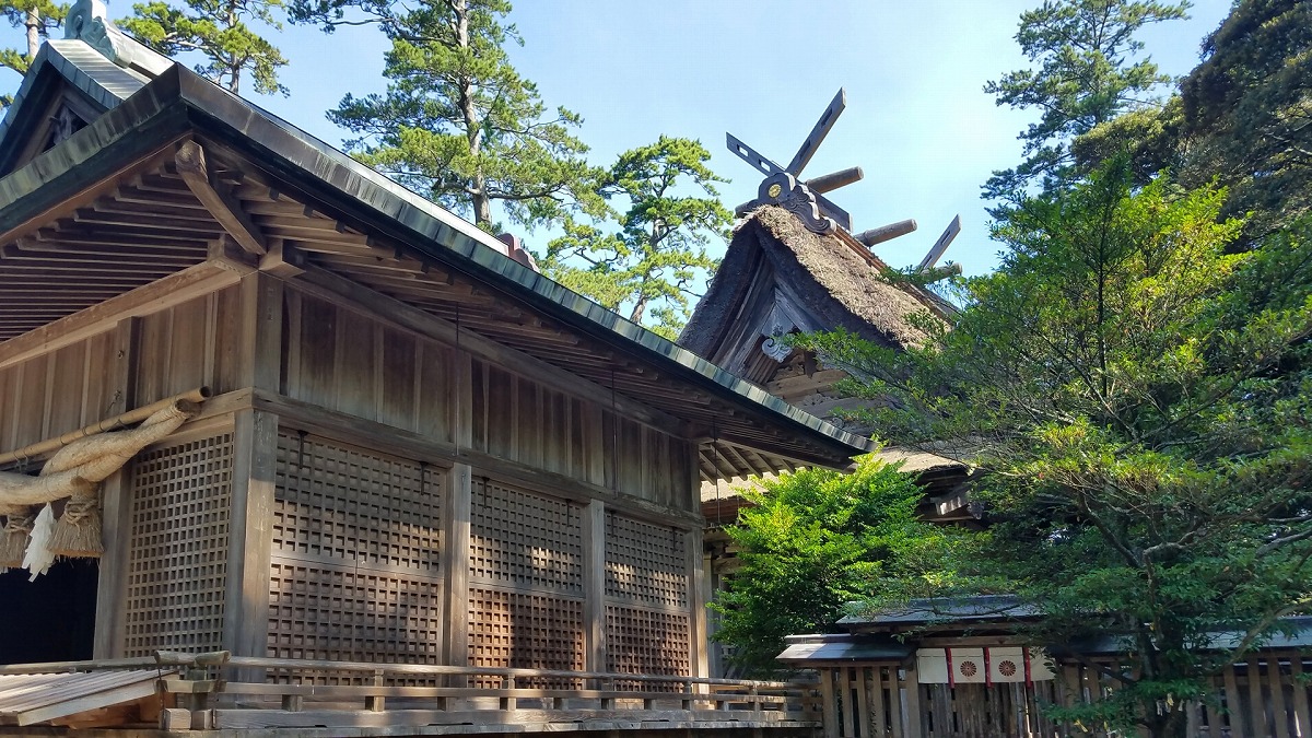 水若酢神社 拝殿と本殿