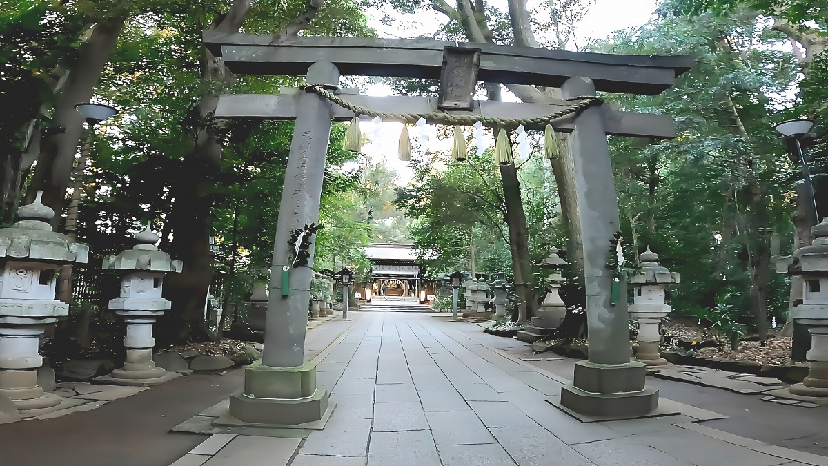 駒木諏訪神社 鳥居と参道