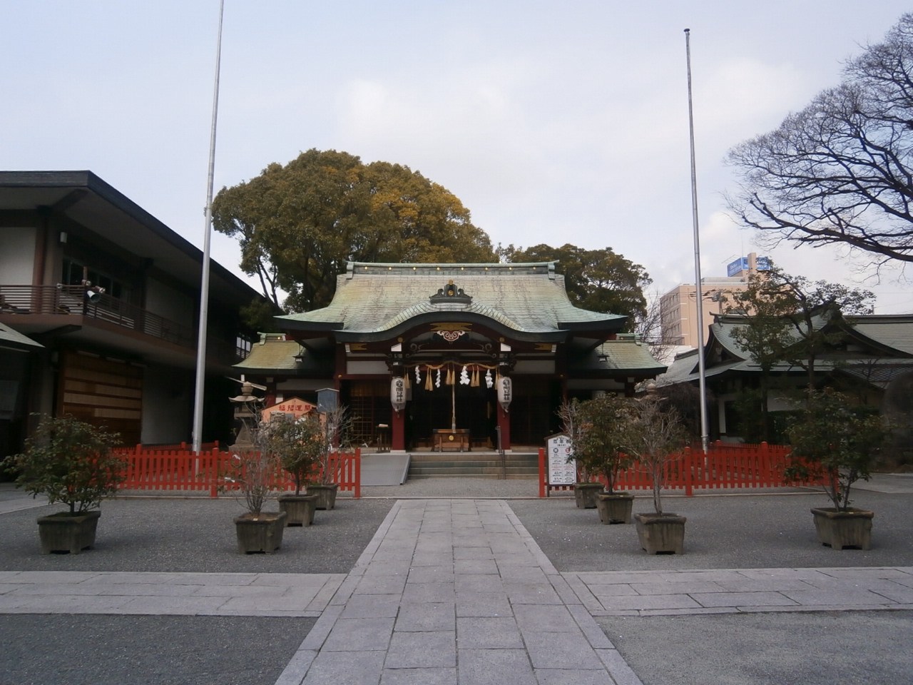 開口神社 拝殿
