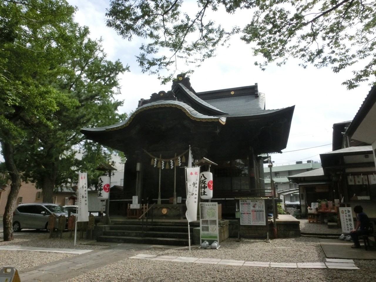取手八坂神社 拝殿
