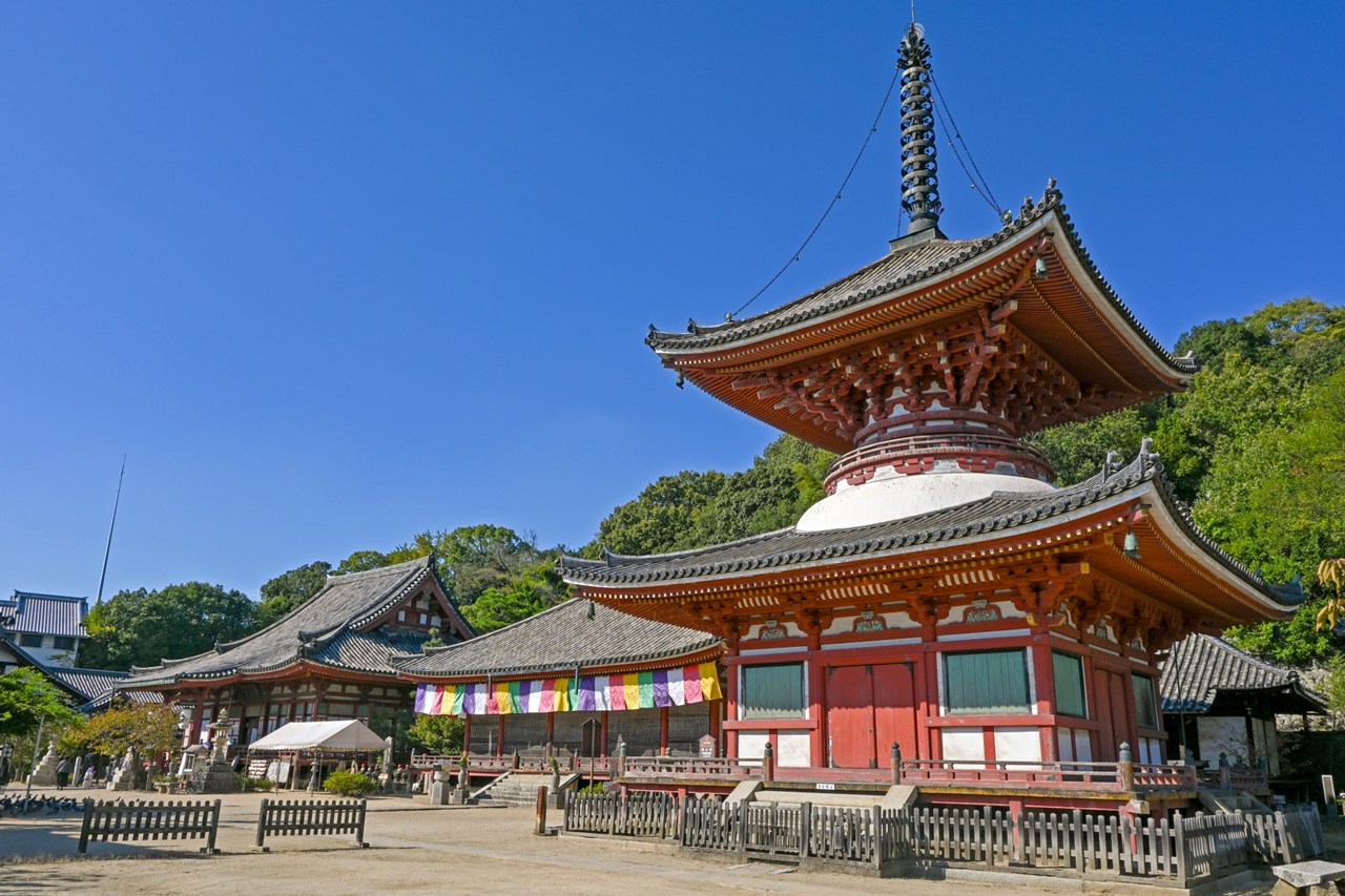 転法輪山浄土寺 本堂と多宝塔