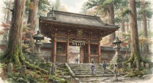 神社 神門